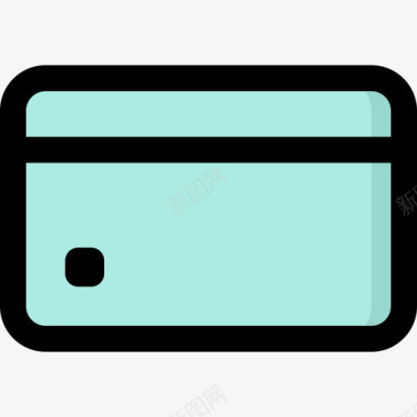 信用卡样机信用卡货币143线形颜色图标