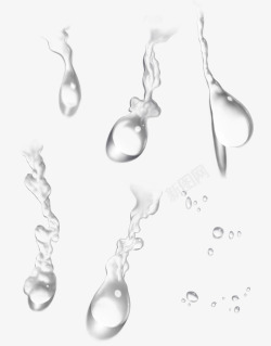 纯洁的水水滴水珠晶莹剔透纯洁干净透明液体汗水流汗水润补水透高清图片