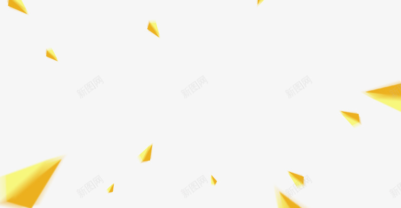 黄色三维小三角形背景漂浮物png免抠素材_88icon https://88icon.com 小三角 三维 漂浮 点缀 立体 背景 装饰 黄色
