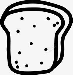 手绘烘焙面包食物涂鸦简笔画透明图案AI矢量4手绘烘素材