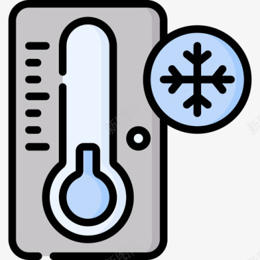 低温发酵低温天气359线性颜色图标