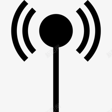 无线信号广播传输图标