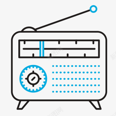 收音机矢量收音机1图标