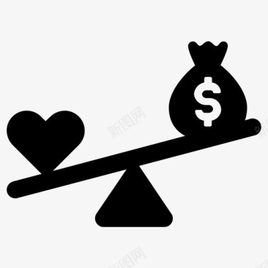 金钱之爱平衡心图标