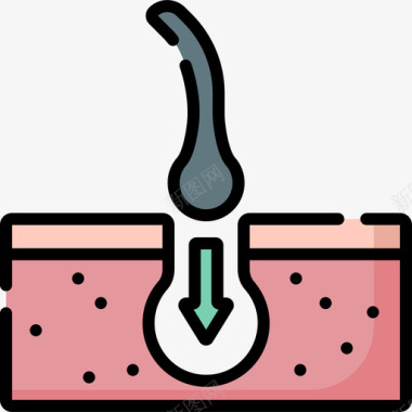 途牛51毛发移植整形手术51线性颜色图标