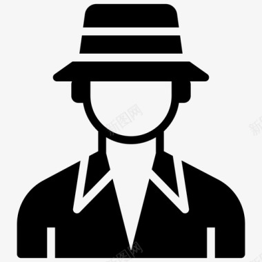 地理学男考古学家阿凡达古董商地理学家图标