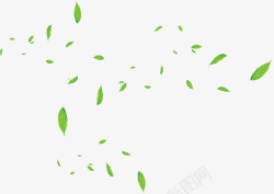 漂浮绿叶装饰壁纸装饰壁纸素材