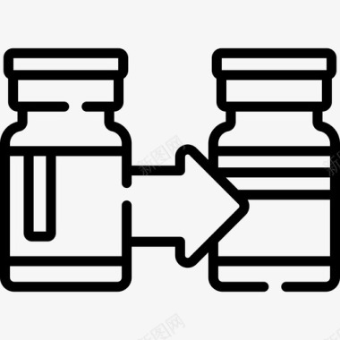 水痘疫苗医学疫苗开发3线性图标