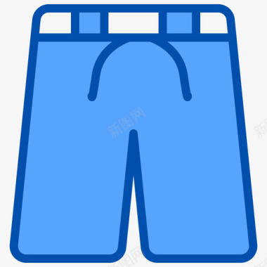 夏季旅游裤子夏季21蓝色图标