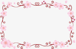 漂亮樱花装饰壁纸装饰花纹素材