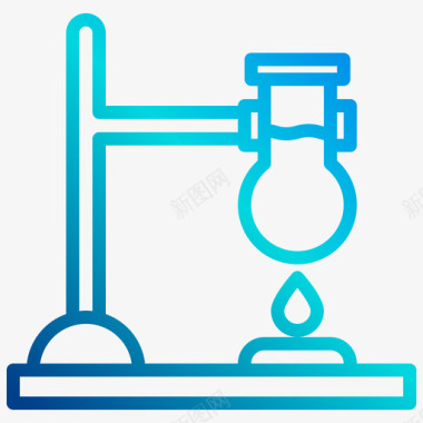 线性电钻本生灯科学153线性梯度图标