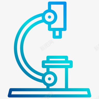 显微镜显微镜科学153线性梯度图标