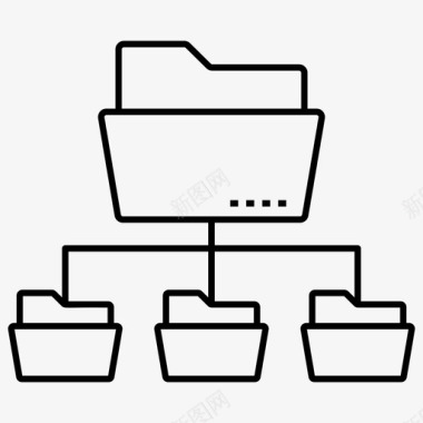 目录背景网络文件夹数据传输共享文件夹图标
