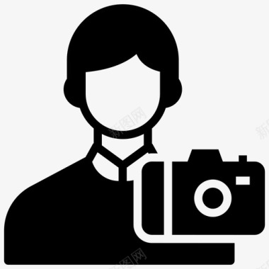 男摄影师头像男摄影师化身摄影师图标