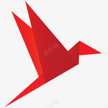 红色纸鹤图标S综合图标