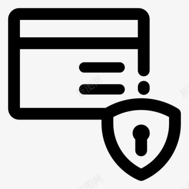 安全支付信用卡保护图标