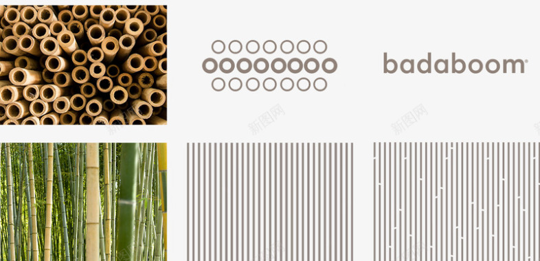 挪威BADABOOM竹制纺织品视觉形象和概念Tom图标
