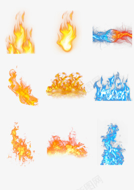 梦幻王国梦幻唯美火焰火焰特效透明合集下载系列火焰特图标