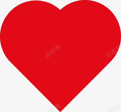 爱心矢量红色爱心元素图标