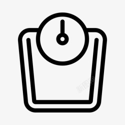 不健康饮食方式体重计饮食机器高清图片