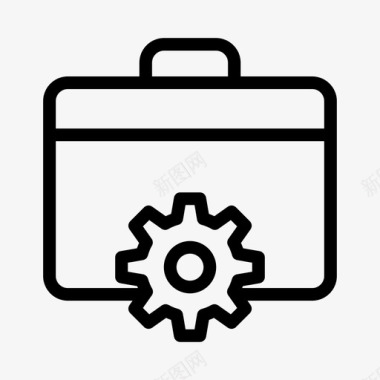 工具箱设置齿轮工业和建筑线字形图标