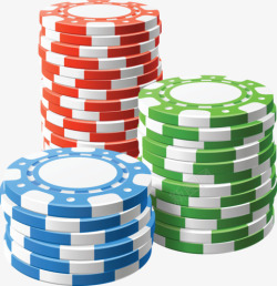 高清扑克牌赌博筹码素材