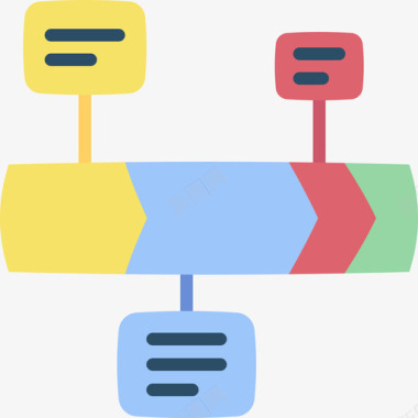 素材66时间线时间管理66扁平图标