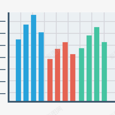 背景信息大数据条形图数据分析36扁平图标