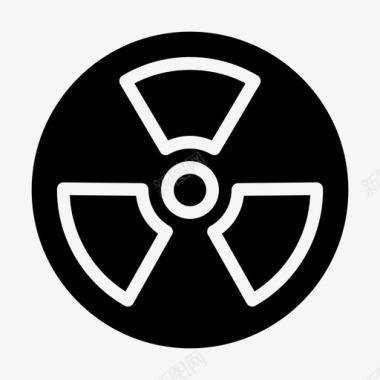 核能能量辐射图标