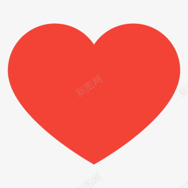 love红色爱心元素图标