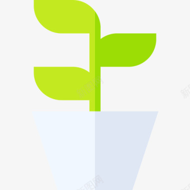 植物鲜花植物罐创意工艺110扁平图标