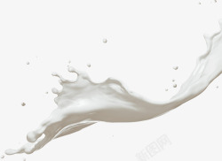 00418白色的牛奶泼溅开来弥漫整个空间透明摄影淘素材