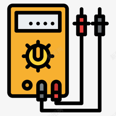 袖珍万用表万用表科学155线性颜色图标