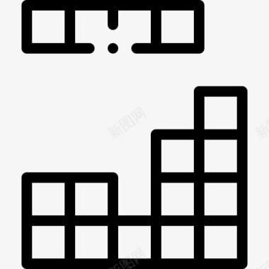 方块排列俄罗斯方块33号拱廊线形图标