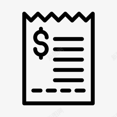 财务收据发票帐单单据财务图标