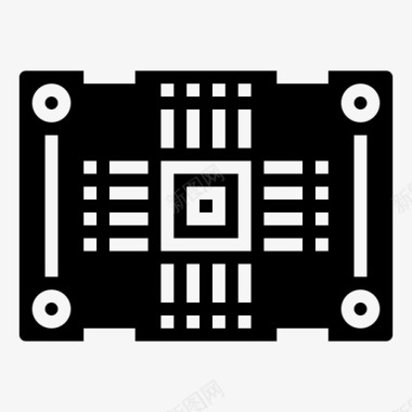 电路印刷电子印刷电路板电路板图标