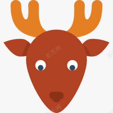 圣诞节麋鹿背景圣诞麋鹿图标S圣诞节图标