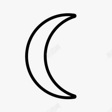 七夕月亮月亮新月太空图标