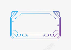 未来科技人工智能不规则边框设计人工智能科技框未来科素材