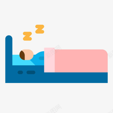 家庭的图标睡眠家庭活动3平淡图标