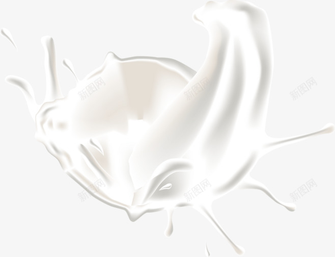 白色飞溅的牛奶png免抠素材_88icon https://88icon.com 飞溅的牛奶插画 白色的牛奶 手绘牛奶 牛奶插画 奶花 水花 牛奶