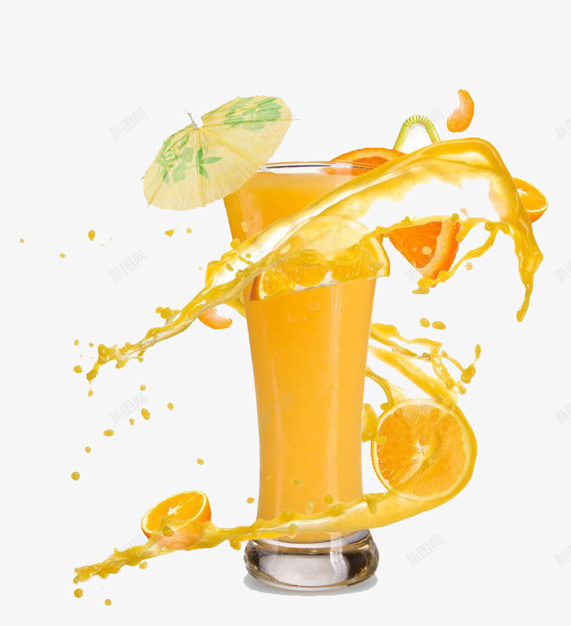 果汁黄色饮料背景海报png免抠素材_88icon https://88icon.com H5 促销 广告 果汁 海报 背景 食品 饮料