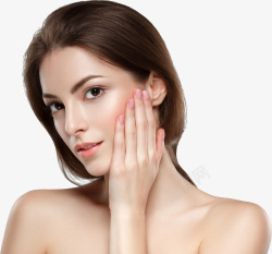 美容模特面部欧美模特素材