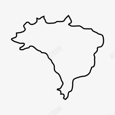 巴西国家地图图标