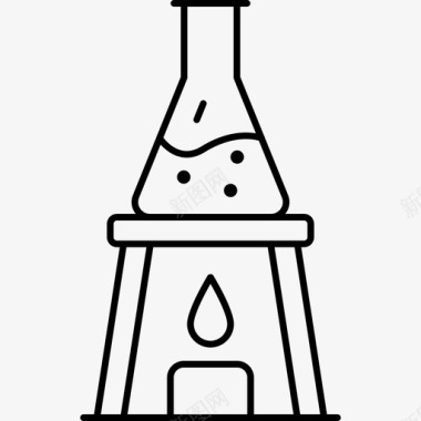 回答测试燃烧器实验实验室图标
