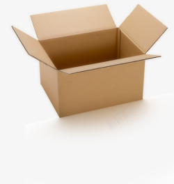 透明快递箱子盒子物流单个素材