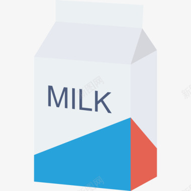 牛奶制造者牛奶健康和健身平坦图标