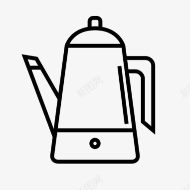 咖啡壶咖啡制作工具图标