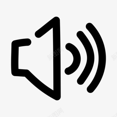 声音UI设计扬声器声音音量图标