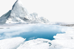 雪地冰山南极装饰素材